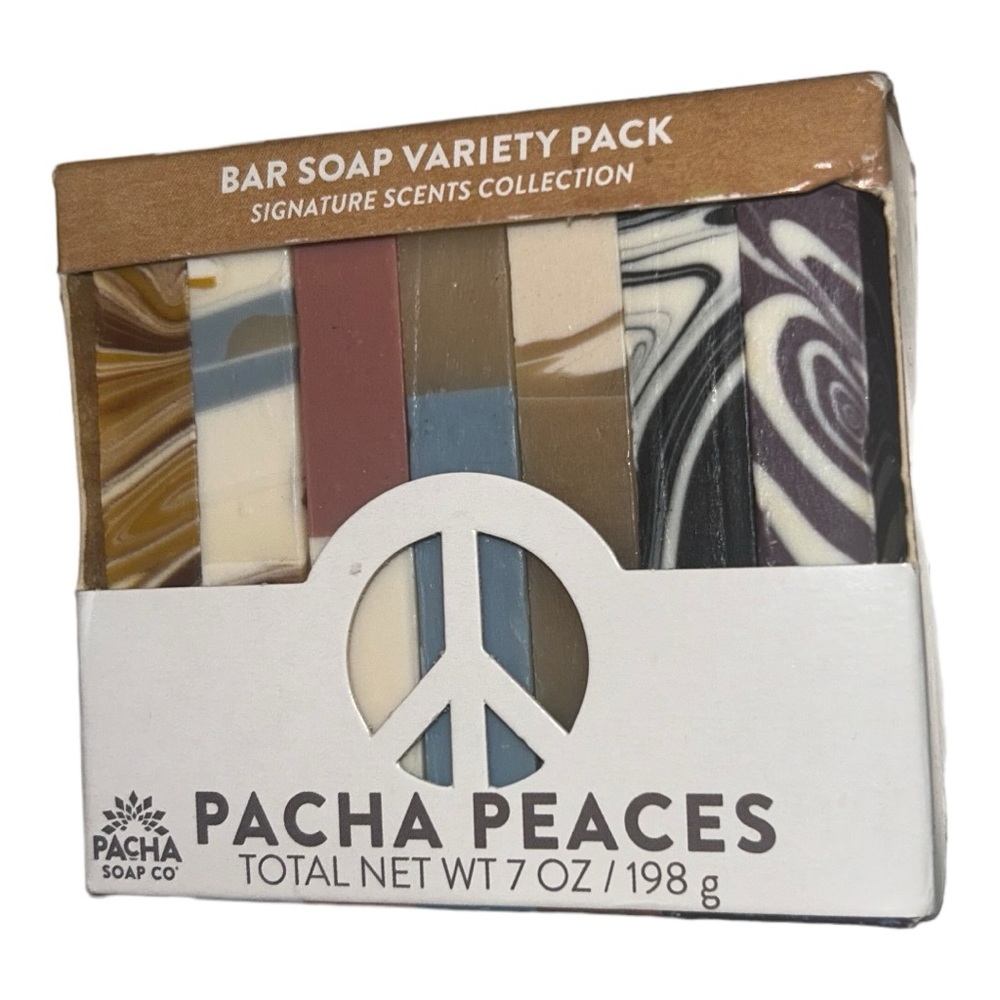 Pacha Soap Co Pacha Peaces Bar Soap Variety Pack Soap Dish Set NWT - Picture 15 of 16